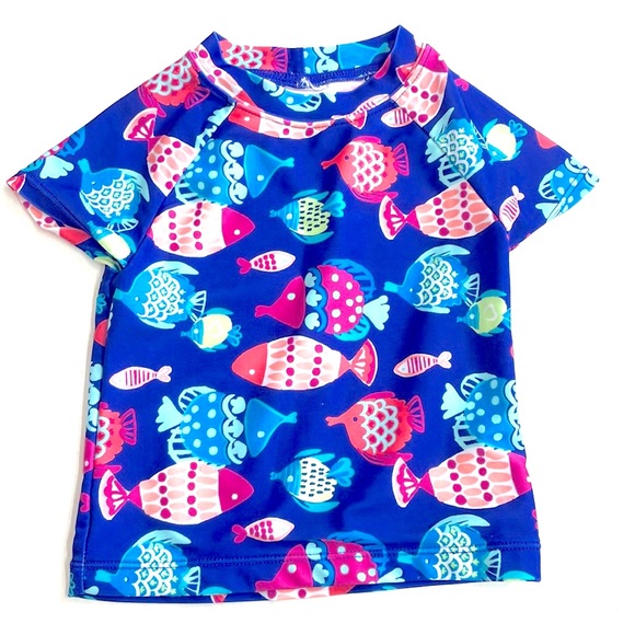 Gymboree Toddler Girl Fish Two Piece Swimsuit, Size 2T - Picture 5 of 6